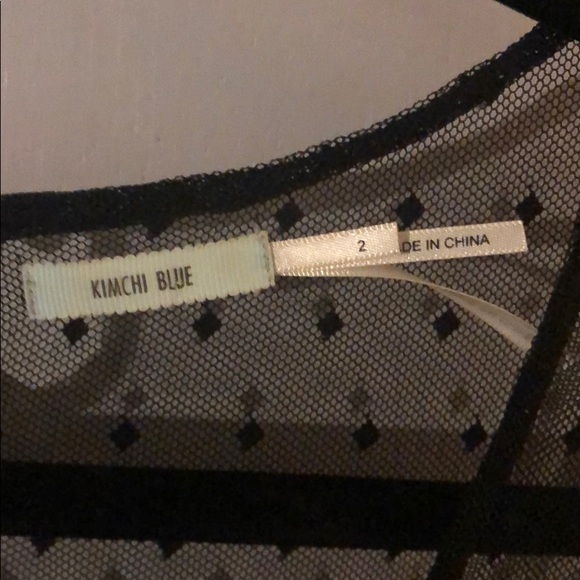 ⚫️KIMCHI BLUE/ Dotted Mesh Over-lay Dress⚫️ - Picture 6 of 6